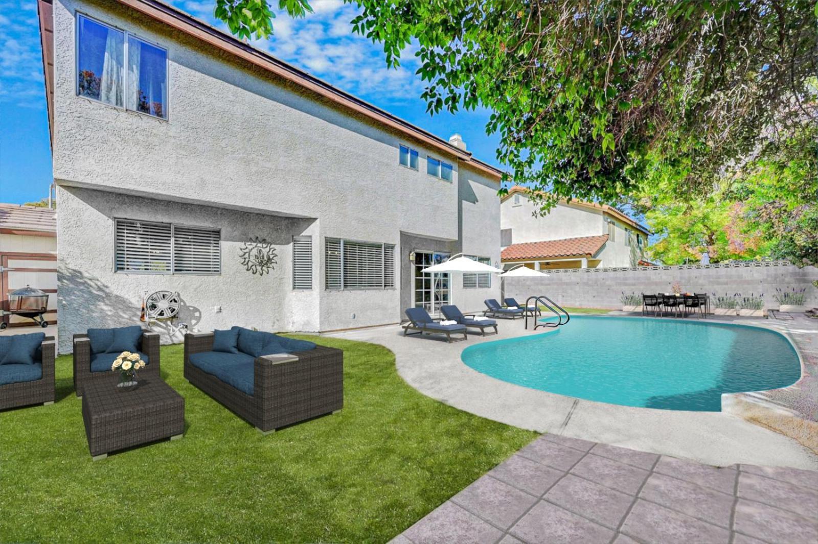 Bright Fun Spacious Home With Pool Las Vegas Esterno foto